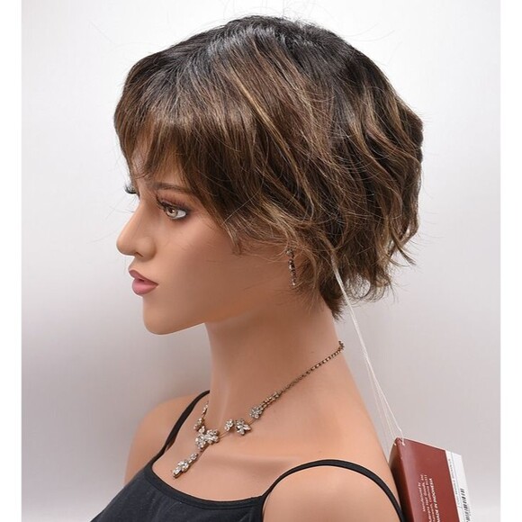 WYATT Wig by RENE OF PARIS, Marble Brown-LR (Long Rooted), Basic Cap, NEW